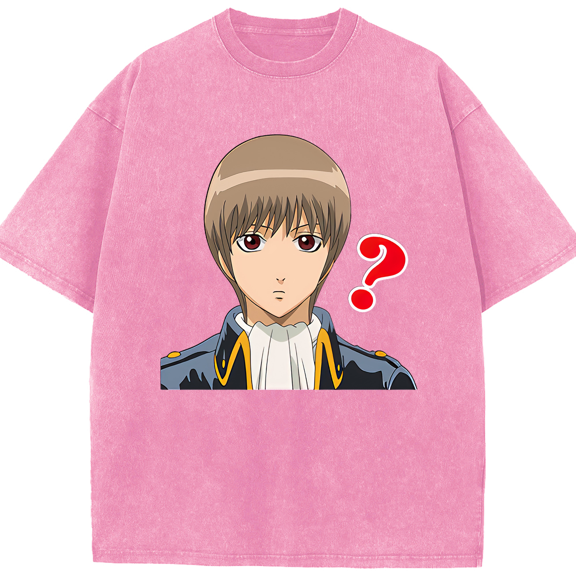 （画像用） ぎんたま 坂田銀時（さかたぎんとき） 神楽 志村新八（しむら しんぱち） GINTAMA Sakata Gintoki Kagura Shimura Shinpachi 綿100% ヴィンテージ風 半袖Tシャツ（フロントプリント）
